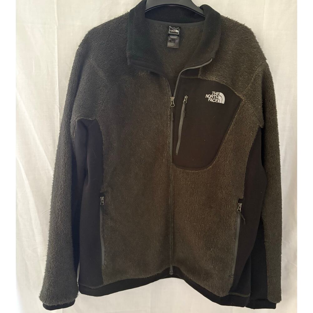 The North Face Jacket Men XL Grizzly Pack Polartec Thermal Pro Full Zip Gray
